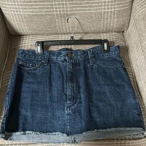Free People denim mini skirt size 8